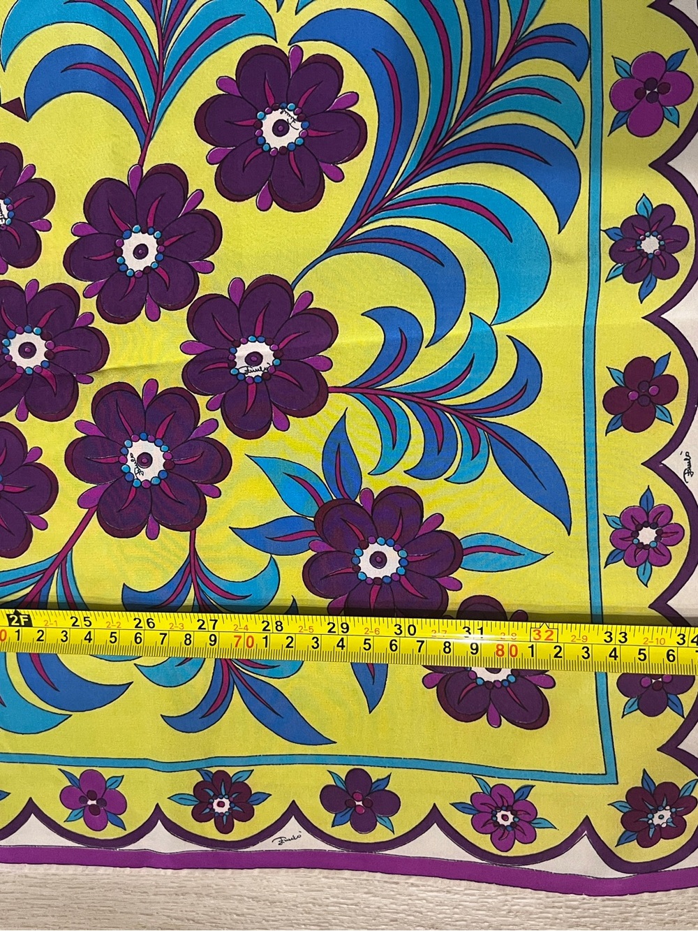 Vintage, Emilio Pucci, Floral Scarf - Picture 3 of 4